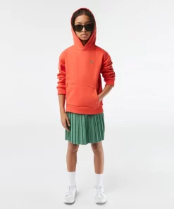 Lacoste Girl Clothing-Kids' Organic Cotton Flannel Hoodie