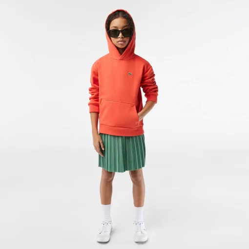 Lacoste Girl Clothing-Kids' Organic Cotton Flannel Hoodie