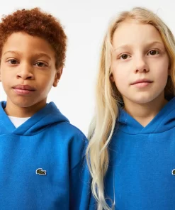 Lacoste Girl Clothing-Kids' Organic Cotton Flannel Hoodie