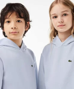 Lacoste Girl Clothing-Kids' Organic Cotton Flannel Hoodie