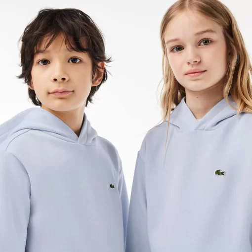 Lacoste Girl Clothing-Kids' Organic Cotton Flannel Hoodie