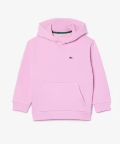 Lacoste Girl Clothing-Kids' Organic Cotton Flannel Hoodie