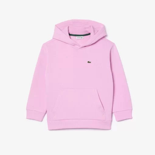 Lacoste Girl Clothing-Kids' Organic Cotton Flannel Hoodie