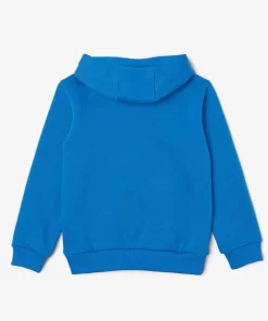 Lacoste Girl Clothing-Kids' Organic Cotton Flannel Hoodie