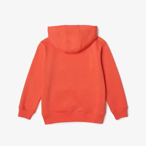 Lacoste Girl Clothing-Kids' Organic Cotton Flannel Hoodie