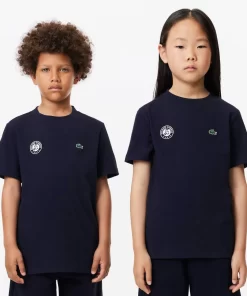 Lacoste Girl Clothing-Kids' Roland Garros Edition Performance Ultra-Dry Jersey T-Shirt