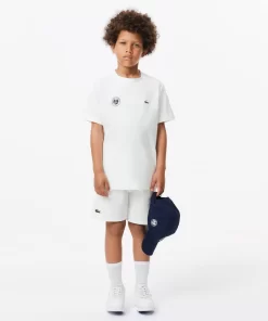 Lacoste Girl Clothing-Kids' Roland Garros Edition Performance Ultra-Dry Jersey T-Shirt