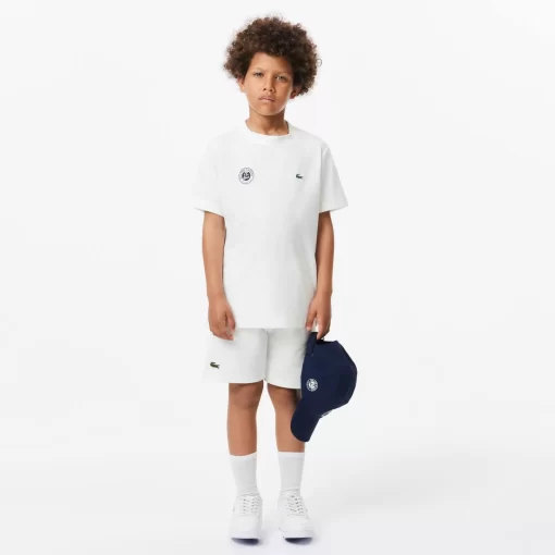 Lacoste Girl Clothing-Kids' Roland Garros Edition Performance Ultra-Dry Jersey T-Shirt