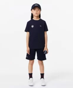 Lacoste Girl Clothing-Kids' Roland Garros Edition Performance Ultra-Dry Jersey T-Shirt