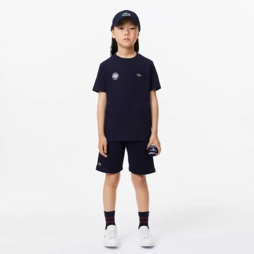 Lacoste Girl Clothing-Kids' Roland Garros Edition Performance Ultra-Dry Jersey T-Shirt