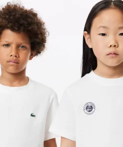 Lacoste Girl Clothing-Kids' Roland Garros Edition Performance Ultra-Dry Jersey T-Shirt