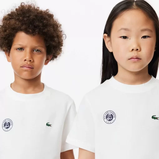 Lacoste Girl Clothing-Kids' Roland Garros Edition Performance Ultra-Dry Jersey T-Shirt