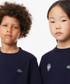 Lacoste Girl Clothing-Kids' Roland Garros Edition Performance Ultra-Dry Jersey T-Shirt