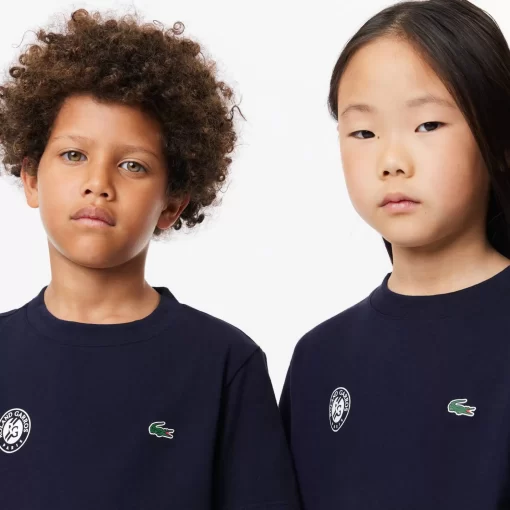 Lacoste Girl Clothing-Kids' Roland Garros Edition Performance Ultra-Dry Jersey T-Shirt