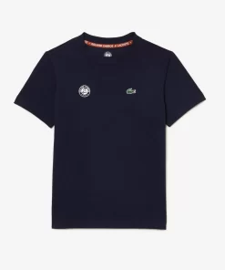 Lacoste Girl Clothing-Kids' Roland Garros Edition Performance Ultra-Dry Jersey T-Shirt