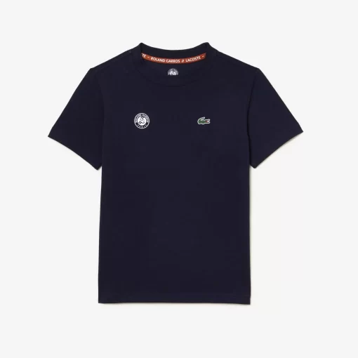 Lacoste Girl Clothing-Kids' Roland Garros Edition Performance Ultra-Dry Jersey T-Shirt