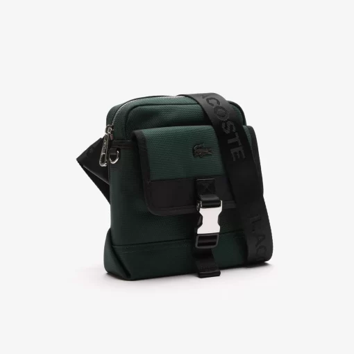 Lacoste Vertical Bags-Kome Nylon Camera Bag With External Pocket