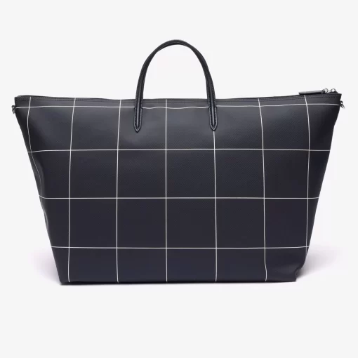 Lacoste Bags-L.12.12 Checked Canvas Xxl Tote Bag