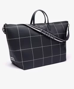 Lacoste Bags-L.12.12 Checked Canvas Xxl Tote Bag