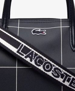 Lacoste Bags-L.12.12 Checked Canvas Xxl Tote Bag