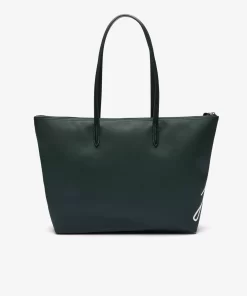 Lacoste Bags-L.12.12 Signature Print Canvas Large Tote Bag