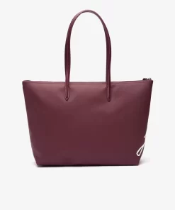 Lacoste Bags-L.12.12 Signature Print Canvas Large Tote Bag