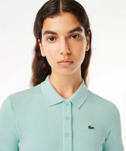 Lacoste Polo Shirts-L.12.D Slim Fit Ribbed Cotton Polo Shirt