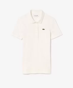 Lacoste Polo Shirts-L.12.D Slim Fit Ribbed Cotton Polo Shirt