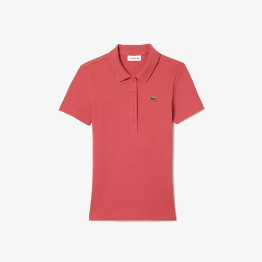 Lacoste Polo Shirts-L.12.D Slim Fit Ribbed Cotton Polo Shirt