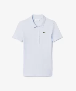 Lacoste Polo Shirts-L.12.D Slim Fit Ribbed Cotton Polo Shirt