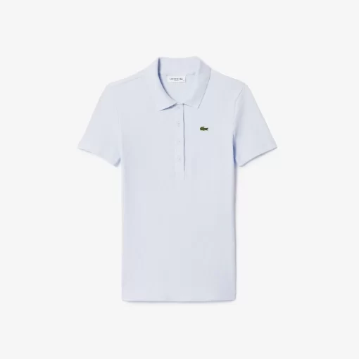 Lacoste Polo Shirts-L.12.D Slim Fit Ribbed Cotton Polo Shirt