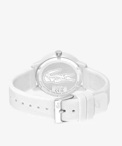 Lacoste Watches-.12.12 3 Hand Silicone Watch With Crocodile