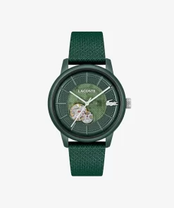 Lacoste Watches-.12.12 Automatic Leather Watch