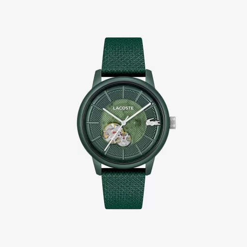 Lacoste Watches-.12.12 Automatic Leather Watch