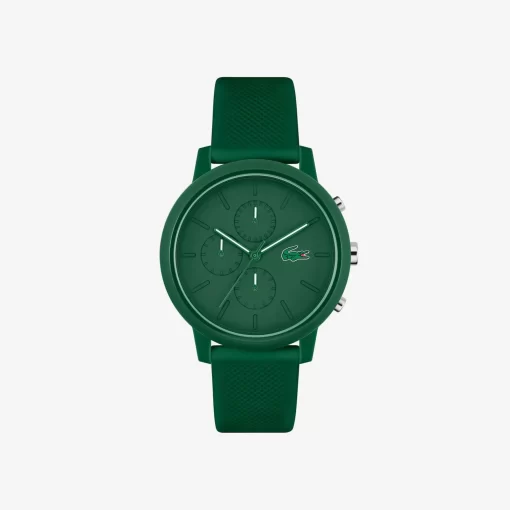 Lacoste Watches-.12.12 Chrono Silicone Watch