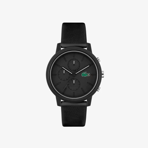 Lacoste Watches-.12.12 Chrono Silicone Watch