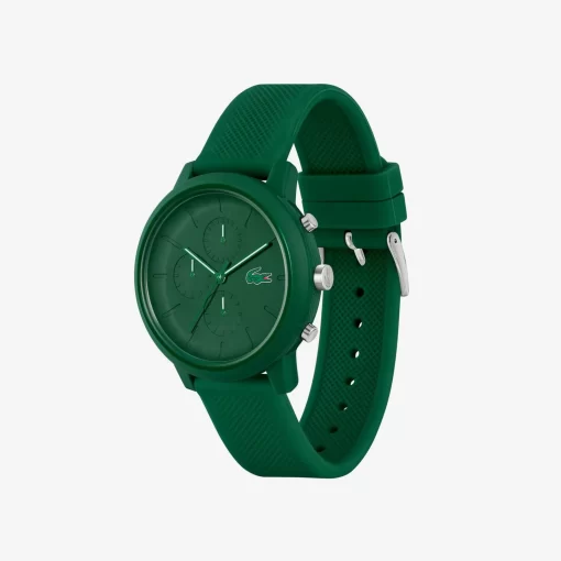 Lacoste Watches-.12.12 Chrono Silicone Watch