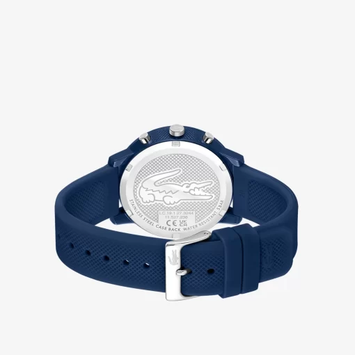 Lacoste Watches-.12.12 Chrono Watch Blue Silicone