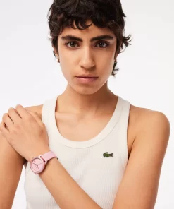 Lacoste Watches-.12.12 Go 3 Hands Watch Blush Silicone