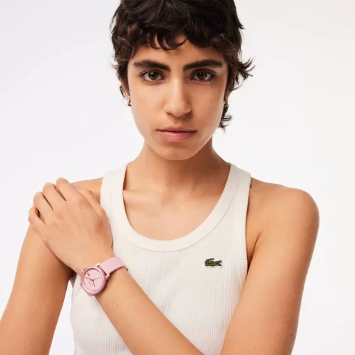 Lacoste Watches-.12.12 Go 3 Hands Watch Blush Silicone