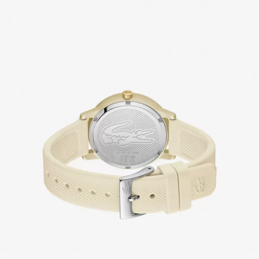 Lacoste Watches-.12.12 Go 3 Hands Watch Champagne Silicone