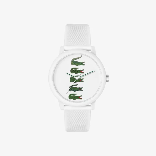 Lacoste Watches-.12.12 Holiday 3 Hand Silicone Watch