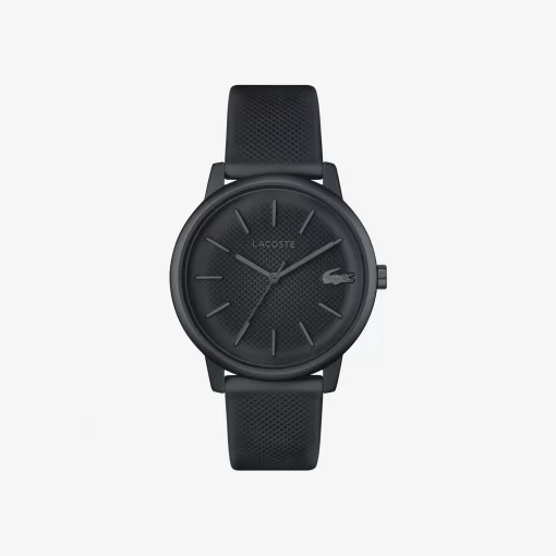 Lacoste Watches-.12.12 Move 3 Hands Watch Black Silicone