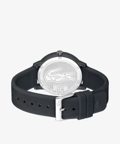 Lacoste Watches-.12.12 Move 3 Hands Watch Black Silicone