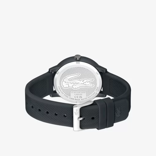 Lacoste Watches-.12.12 Move 3 Hands Watch Black Silicone