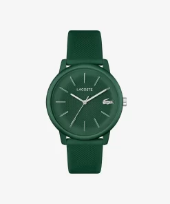 Lacoste Watches-.12.12 Move 3 Hands Watch Khaki Silicone