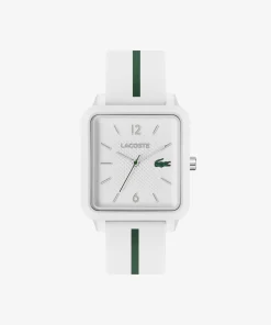 Lacoste Watches-.12.12 Studio 3 Hands Watch White Silicone