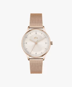 Lacoste Watches- Club 3 Hands Rose Goldtone Watch