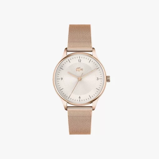 Lacoste Watches- Club 3 Hands Rose Goldtone Watch