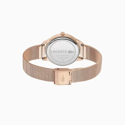 Lacoste Watches- Club 3 Hands Rose Goldtone Watch